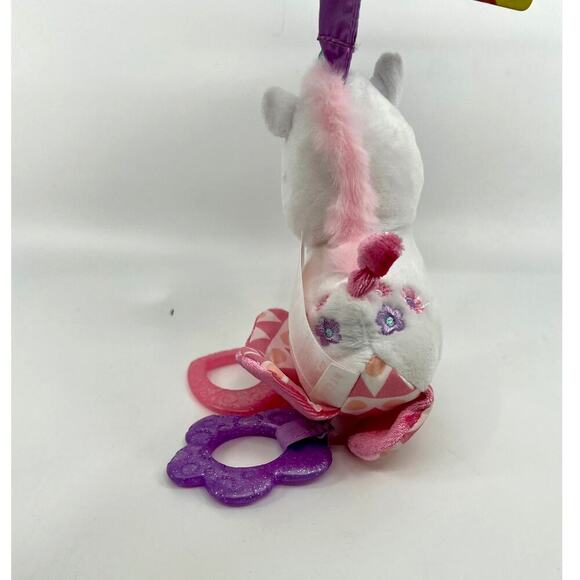 Bright Starts Sparkle & Shine Unicorn Rattle Teether On-the-GO Toy NWT - Picture 6 of 8